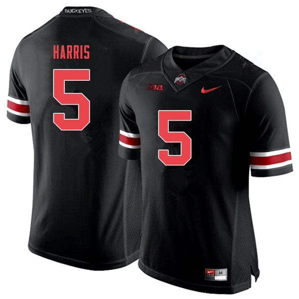 Men #5 Jaylen Harris Ohio State Buckeyes College Football Jerseys Sale-Black Out